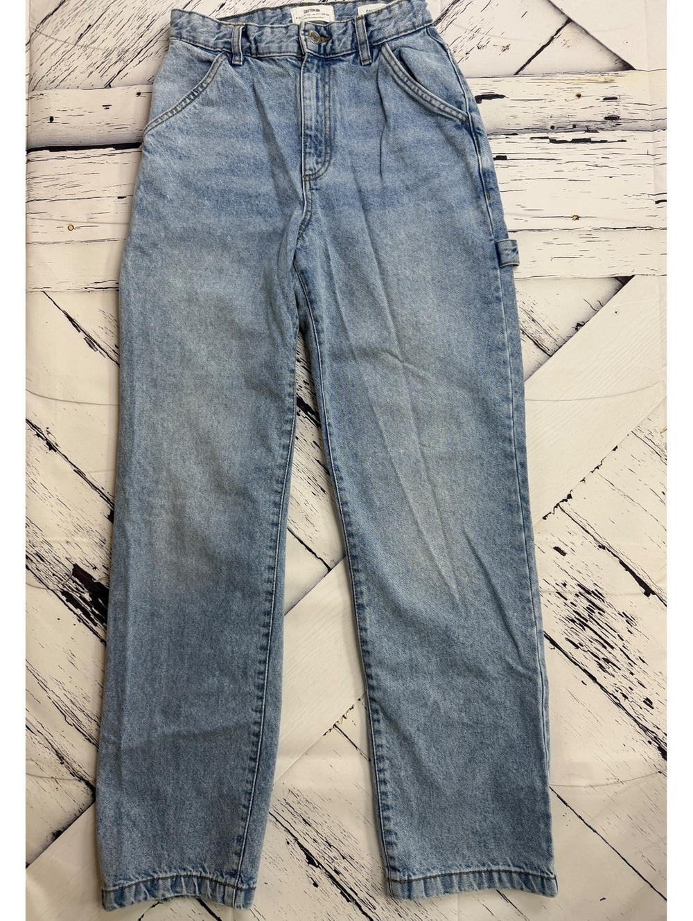Y2K Cotton On High Rise Baggy Carpenter Painter Jeans Women’s US 4